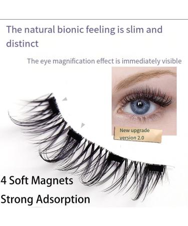 ZZCV Koleen Made Magnetic Eyelashes Koleen Magnetic Lashes Koleen Magnetic Eyelashes Pro Koleen Eyelashes Reusable & Waterproof Magnetic Eyelashes with Applicator False Lashes (Natural) - Buy Online on GoSupps.com