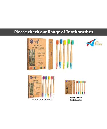 Bamboo Toothbrushes for Children - Eco-Friendly 5 Pack in Rainbow Colors | Soft BPA-Free Bristles | Biodegradable Natural Wood Toothbrushes - Buy Online on GoSupps.com