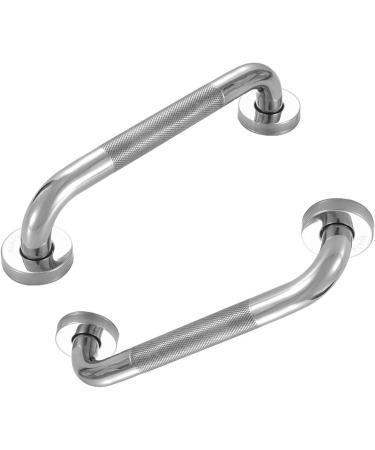 Shower Support Handrails Stainless Steel Bathroom Handles Bath Assist Simple Installation for Senior & Disabled 30cm - Buy Online on GoSupps.com