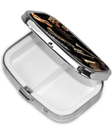 Musical Instruments 2 Compartment Pill Case | Cute Travel Pill Organizer & Gifts - Buy Online on GoSupps.com