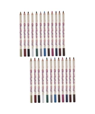 DRESSOOS 24 Pcs Eye Shadow Pen Eyeliner Pencils Brown Eyeliner Pencil Colours Eyeshadow Pencil Grey Eyeshadow