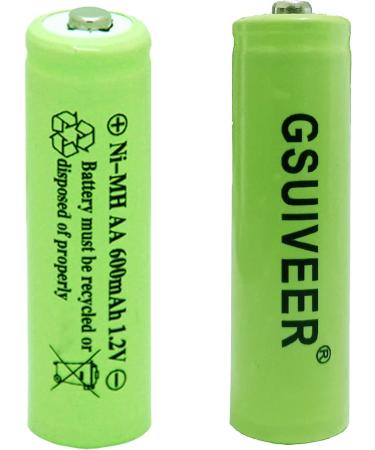 Buy Ni-Mh AA 600mAh 1.2V Rechargeable Batteries for Outdoor Solar Lights - 4 Pack - Buy Online on GoSupps.com