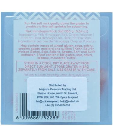 Eat.Art Himalayan Pink Rock Salt with Mini Grater - Unique Vegan Gift Set for Foodies, Gluten Free Treat - Perfect Adult Stocking Filler - Buy Online on GoSupps.com