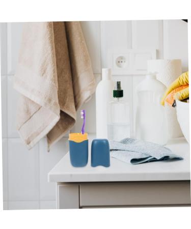 Portable Raccoon Travel Toothbrush Cup Set - 2 Pieces Washbeaker Storage for Toothpaste & Brushes - Buy Online on GoSupps.com