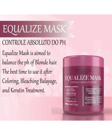 Prohall Cosmetic Equalize Hair Mask - pH Stabilizing Treatment for Dry, Damaged, Color-Treated, Keratin- Treated & Bleached Blonde Hair - Buy Online on GoSupps.com