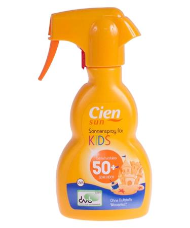 Cien Sun Kids LSF 50 Sun Spray 250ml - High Protection Sunscreen for Children - Shop Now for International Shipping - Buy Online on GoSupps.com