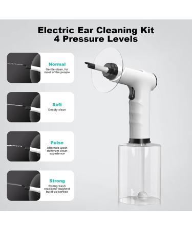 Ear Wax Removal Kit with Camera and Light | Electric Ear Irrigation | 4 Pressure Modes | Ear Cleaning Tool for Adults - Buy Online on GoSupps.com