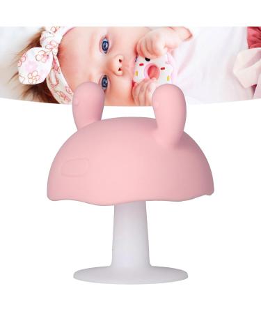 Silicone Mushroom Teething Toy for Infants 4+ Months - Pink - Buy Online on GoSupps.com