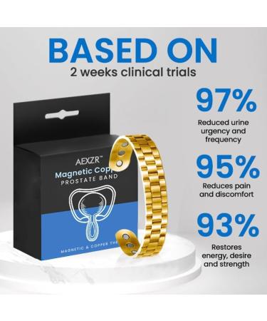 Magnetic Copper Prostate Band Prostate Wristband Magnetic Copper Prostate Bracelet Improves Blood Circulation Black - Buy Online on GoSupps.com