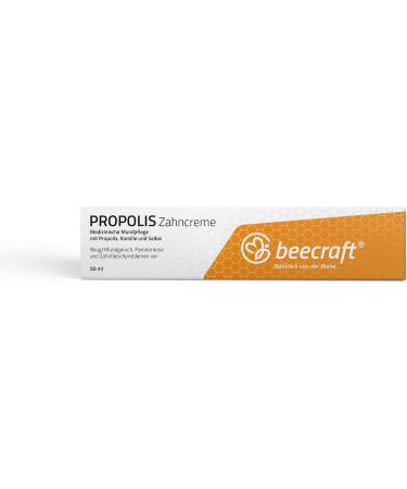 BEECRAFT Propolis Toothpaste 50ml | Fluoride-Free Medical Oral Care with Chamomile & Sage | Prevents Bad Breath & Gum Problems | Vegetarian & Lactose-Free - Buy Online on GoSupps.com