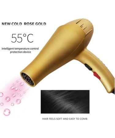 Hair Dryer Powerful AC Motor 2300W Professional Hairdryer Negative Ionic Technology with 2 Air Nozzles Extreme Hairdryer with 3 Heat 2 Speed Settings Fast Drying for Home and Salon Small Gift - Buy Online on GoSupps.com