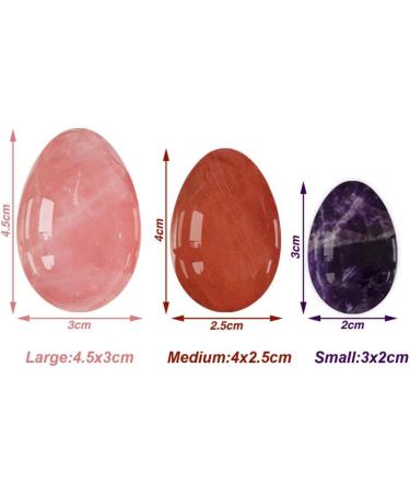 16 Species Yoni Jade Eggs - Natural Crystal Pelvic Floor Training & Massage for Women - Buy Online on GoSupps.com