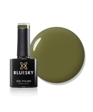 Bluesky Gel Nail Polish AW21 Autumn and Winter 2021 Collection Maybe Aw2110 Green Long Lasting Chip Resistant 10 ml (Requires Drying Under UV LED Lamp) Dark Green