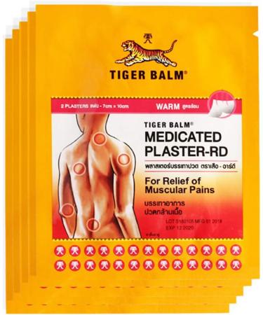 Buy HELLOYOUNG Tiger Balm Herbal Plaster - 2 Pack | Effective Muscle & Joint Pain Relief | International Shipping Available - Buy Online on GoSupps.com