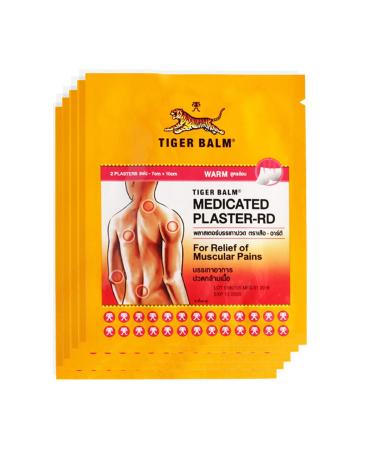 HELLOYOUNG 2 Plasters Tiger Balm Herbal Plaster Medical Plaster Muscle Back Joint Plaster Health Ointments (Warm)