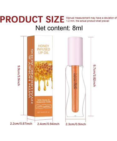  JINGLING JINGLING Moisturizing Lip Oil 8ml Lightweight Long-Lasting | Smoothing Lip Care Oil for Plump Lips - for Travel Business Trip Home Outdoors School Girlfriend Wife Friend - Buy Online on GoSupps.com