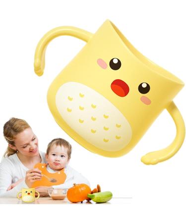Toothbrush Mugs for Kids | Dinosaur Children's Bathroom Mug | Cute Cartoon Shape Tooth Brushing Supplies for Bathroom Travel and Outdoors Rowces Yellow - Buy Online on GoSupps.com