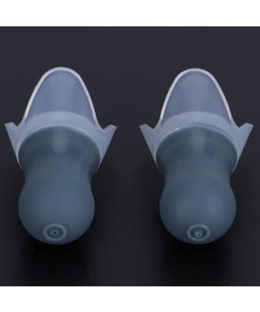 Silicone Ear Plugs - Waterproof Noise Reduction Earplugs for Swimming Sleeping & Flying - 2Pcs Soft Gray (Large) with PP Box - Buy Online on GoSupps.com