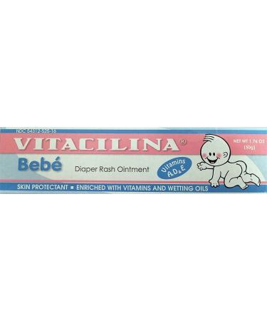 Vitacilina Bebe Diaper Rash Ointment 1.76 oz. (Quantity of 6)