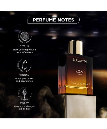 B.ella V.ita Luxury G.O.A.T Man Eau De Parfum Spicy & Woody Fragrance for Men Bergamot Patchouli & Vetiver 100 ML/3.4 fl oz - Buy Online on GoSupps.com