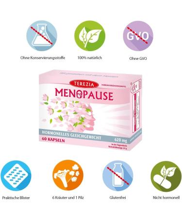 Terezia Menopause Support | Hormonal Balance & Women s Cycle | 620mg 60 Capsules | Boost Mobility & Flexibility - International Shipping Available - Buy Online on GoSupps.com