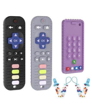 JIECH Remote Teether Toys for Babies & Phone Teether Toys for Babies