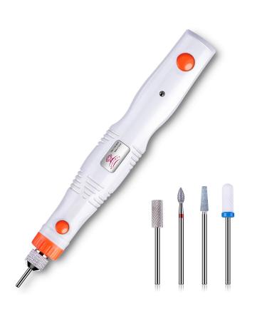 Makartt Nail Drill Rechargeable Cordless Nail Drill Machine 18000RPM Portable Handpiece EFile Drill for Travel Manicure Mobile Remover Nail Extension Gel Polish Acrylic Nails Gel Nails Dip Powder White Color Nail Drill