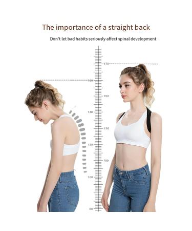 Back Brace Posture Corrector for Women Men - Adjustable Back Shoulder Posture Corrector Body Wellness Posture Corrector Upper Back Support Brace for Adults Spine Back Straightener lofty ambition A M - Buy Online on GoSupps.com