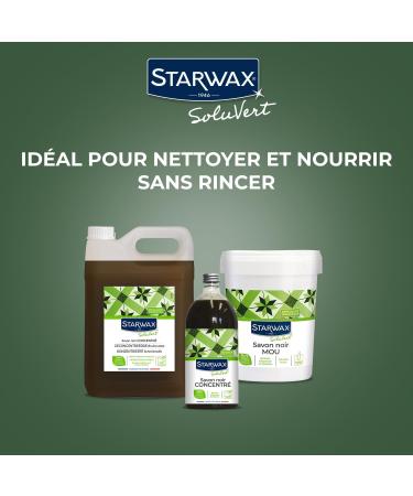 STARWAX Solvert Concentrated Black Soap with Olive Oil - Cleans Degreases and Stain Removals - Responsible Effectiveness - 100% Natural Origin - Made in France - 5 L - Buy Online on GoSupps.com