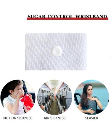 Cikiki Blood Sugar Management Bracelet - Acupressure Relaxation Jewelry for Glucose Control - White Nylon Health Tool - Buy Online on GoSupps.com