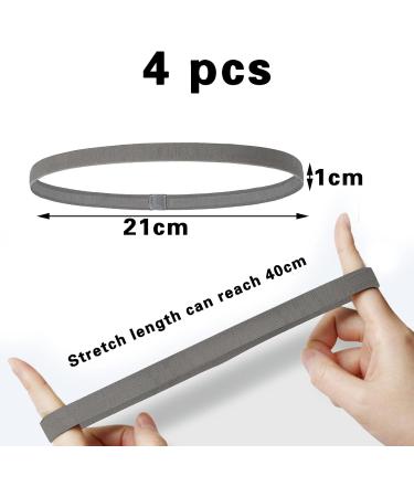 Buy 4-Piece Slipproof Hair Bands for Boys & Men - Ideal for Sports Football & Everyday Use - Buy Online on GoSupps.com