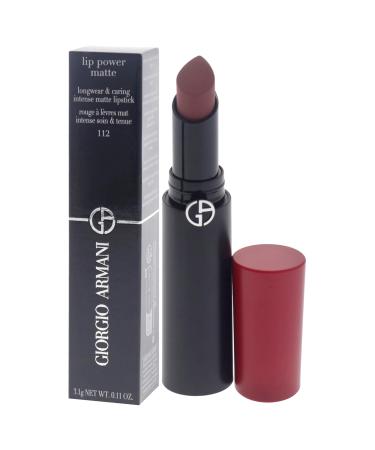 Giorgio Armani Lip Power - Long-Lasting Matte Lipstick 112 Stylish for Women | 0.11 oz | Shop Now - International Shipping Available - Buy Online on GoSupps.com
