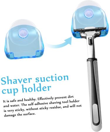 Magiclulu 6-Piece Suction Shaver Holder Set | Durable Shower Wall Hooks & Razor Holders | Bathroom Accessories - Buy Online on GoSupps.com