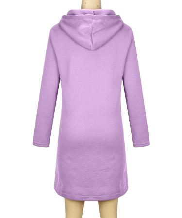 Yihaojia Hoodies for Women Fleece Zip Up Long Winter Jacket Irregular Hem Oversized Sweatshirt Fall Clothing Trendy 2024 Purple#79 Large - Buy Online on GoSupps.com