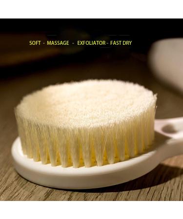 MCUILEE Bath Brush - Long Handle Body Massager Shower Brush with Super Soft Bristles for Exfoliation & Back Care - Best for Relaxation & Spa Experience - Buy Online on GoSupps.com