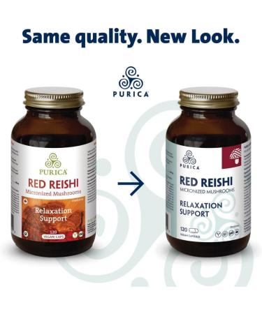PURICA - Red Reishi - Micronized Mushrooms - Relaxation Support (360 Count (Pack of 1)) - Buy Online on GoSupps.com