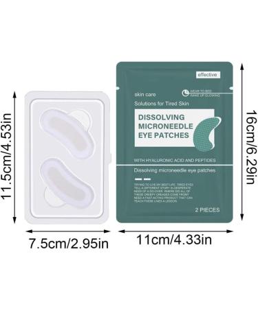 4PC Patchs Micro-aiguilles Dissolving Pour Les Yeux limine Les Cernes - R duit Les Rides Et Les Gonflements Patch Anti Cernes Avec Acide Hyaluronique Et Peptides Microneedle Eye Patches - Buy Online on GoSupps.com