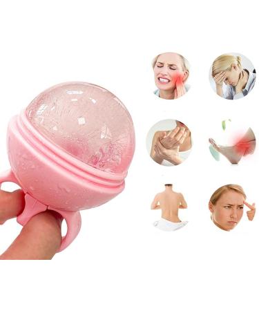 Shakven Ice Mold for Face - Round Ice Ball Roller Ice Facial Mold Ball Shape Face Ice Mold Roller for Face Women Reusable Cold Cool Sensation for Men Pink - Buy Online on GoSupps.com