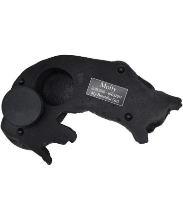 FVLFIL Rainbowbridge At Rest Lying Cat Ashes Casket Black - Buy Online on GoSupps.com