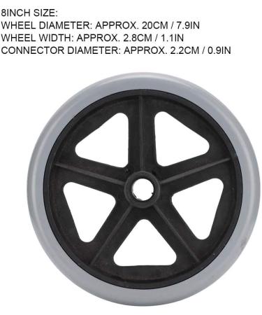 8 Inches Replacement Wheel for Electric Wheelchairs Wheelchair Wheels Wear-Resistant Wheelchair Replacement Parts Walker Accessory 6 Inches / 8 Inches 1 Pack - Buy Online on GoSupps.com