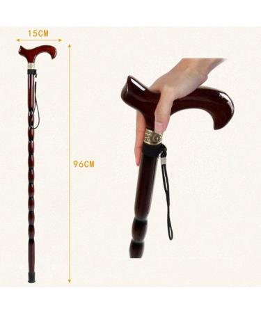 Wooden Cane Beech Crutches Old People Non-Slip Sticks Elderly Walker Baskets Faucets Walking Sticks/C Lucky Star - Buy Online on GoSupps.com