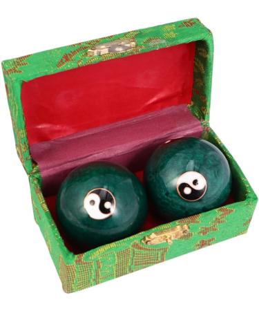 Frcolor Hand Massage Balls - Set of 3 Gemstone Baoding Balls for Yoga & Fitness | Chinese Sound Therapy & Hand Relief - Buy Online on GoSupps.com