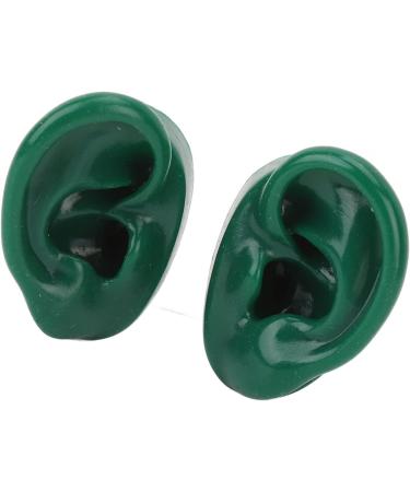 Simulated Pair Human Ear Model for Acupuncture Display - Soft, Slick, Water-Resistant (Green) - Buy Online on GoSupps.com