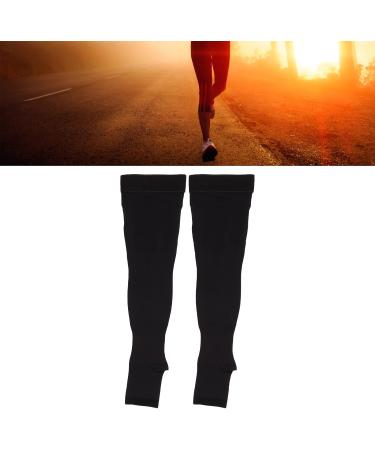 20-30 mmHg Medical Compression Stockings for Men & Women - Open Toe Elastic Support for Varicose Veins Swollen Legs Travel & Pregnancy (L) - Buy Online on GoSupps.com