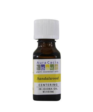 Aura Cacia Pure Essential Oils Sandalwood .5 fl oz (15 ml)