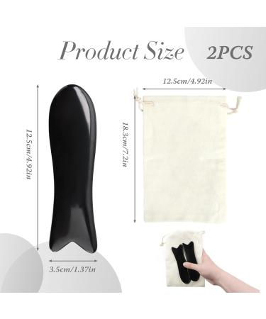 Premium Horn Gua Sha Set - Fish Shape Buffalo Horn Scrapers for Relaxing Whole Body Care (2 Pieces) - Buy Online on GoSupps.com