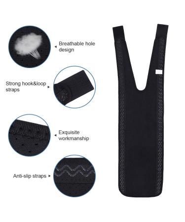 Thigh Bandage for Muscle Fiber Tear | Adjustable Neoprene Compression Sleeves with Velcro | Pain Relief & Rehabilitation - Buy Online on GoSupps.com