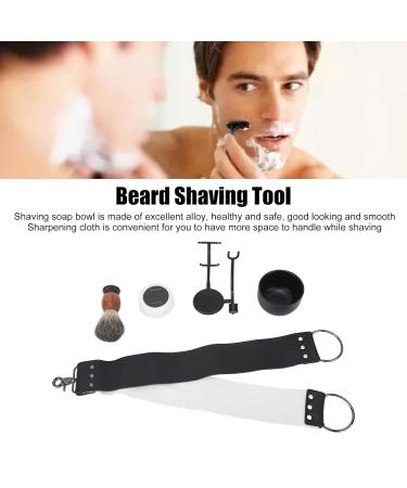 Premium Beard Shaving Set - Stainless Steel Holder Brush Razor Soap & Sharpening Cloth | International Shipping Available - Buy Online on GoSupps.com