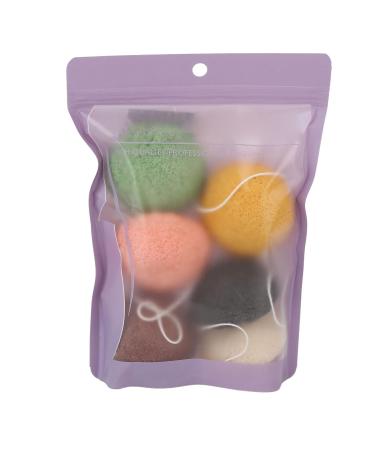 6 Pieces Biodegradable Konjac Facial Sponge Set | Deep Pore Cleansing & Exfoliation for All Skin Types - Buy Online on GoSupps.com