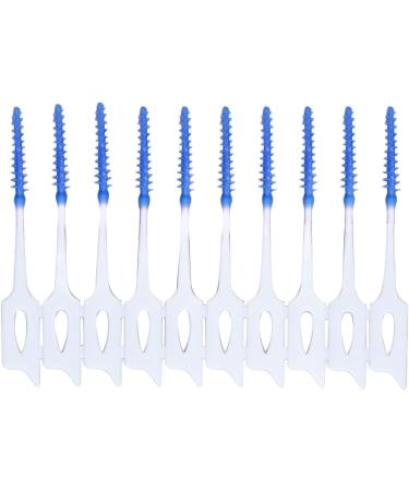 Premium Tooth Cleaning Set - Dental Floss Toothpicks & Interdental Brushes for Gum Protection - 160 Pieces (Blue) - International Shipping Available - Buy Online on GoSupps.com
